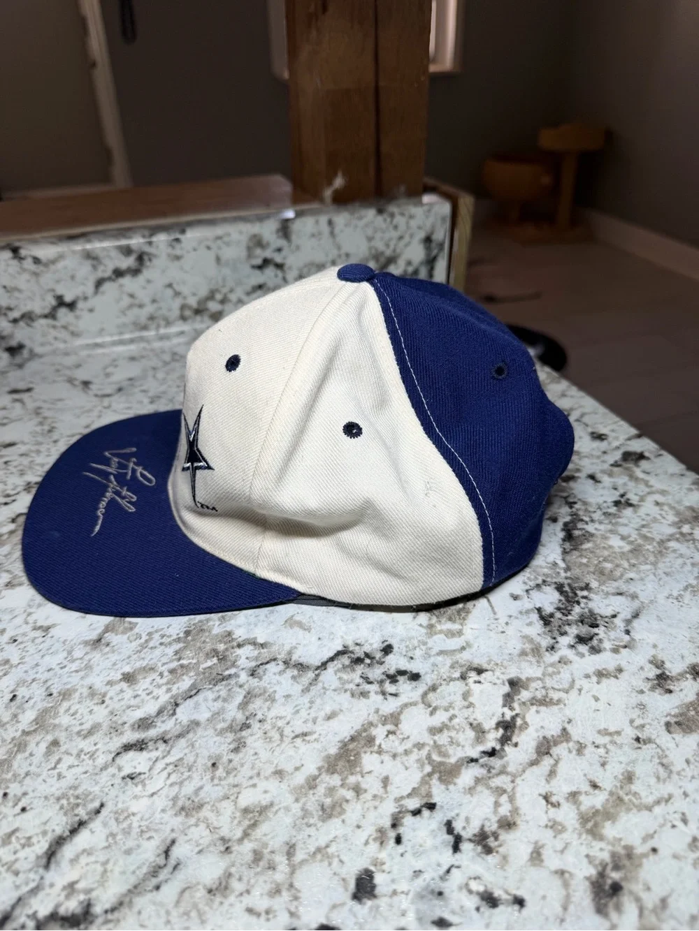 Vintage 90s Dallas Cowboys Troy Aikman #8 QB TEAM NFL Snapback Quarterback Club